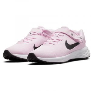 NIKE Revolution 6 FlyEase Laufschuhe Kinder 608 - pink foam /black 38.5