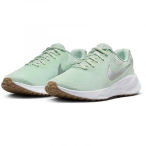 NIKE Revolution 7 Road Laufschuhe Damen 303 - barely green/metallic silver-white 40