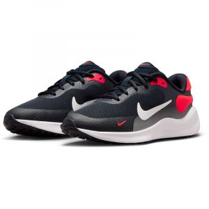 NIKE Revolution 7 Road Laufschuhe Kinder 400 - dark obsidian/white-bright crimson-black 40