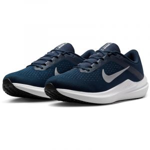 NIKE Winflo 10 Laufschuhe Herren 400 - college navy/metallic silver 43