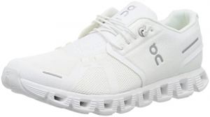 ON Herren Cloud 5 Textile Synthetic All White Trainer 40.5 EU