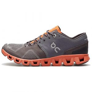 On Running Herren Cloud X Synthetic Textile Rust Rock Trainer 41 EU