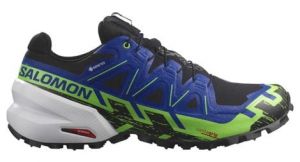 salomon spikecross 6 gore tex unisex trailrunningschuhe schwarz blau grun