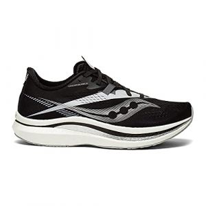 Saucony Men's Endorphin Pro 2 Running Shoe - Color: Black/White - Size: 12.5 - Width: Regular