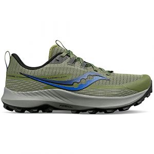 Saucony Herren Peregrine 13 Laufschuhe Trailschuh Oliv - Blau 42