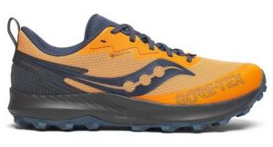 trailrunning schuhe saucony peregrine 14 gtx orange grau herren