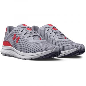 UNDER ARMOUR Charged Impulse 3 Laufschuhe Herren 102 - mod gray/radio red/radio red 40.5