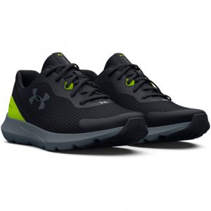 UNDER ARMOUR Surge 3 Laufschuhe Herren 003 - black/lime surge/gravel 40.5