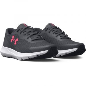 UNDER ARMOUR Surge 3 Laufschuhe Damen 103 - pitch gray/white/cerise 40.5