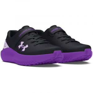 UNDER ARMOUR Surge 4 AC Laufschuhe Mädchen 002 - black/lavish/salt purple 35