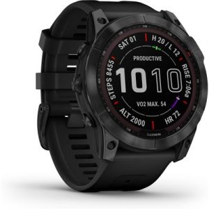 Garmin fenix 7X Sapphire Solar Titan Sportuhr