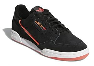 adidas Men's Continental 80 Low Fashion Shoes (Black/Lilac/Orange