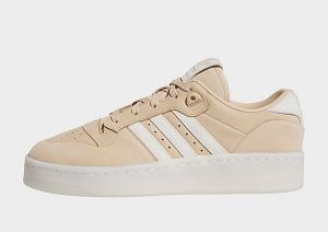 adidas Rivalry Low Lux Schuh, Magic Beige / Ivory / Active Green