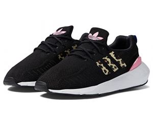 adidas Originals Girl's Swift Run 22 (Big Kid) Black/Bliss Pink/Blue 5 Big Kid M