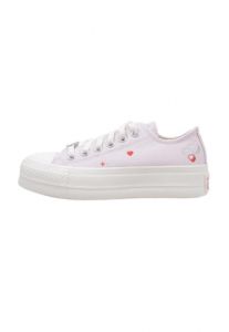 Converse Chuck Taylor All Star Lift Platform Y2K Heart Low Top Sneaker Lilla da Donna A09115C