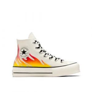 Converse Chuck Taylor All Star Lift Platform Flames Weiß 37