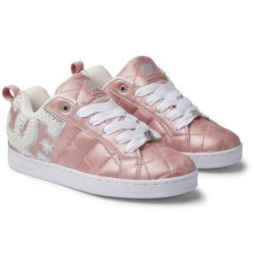 DC Shoes Court Graffik SE - Leather Shoes for Women - Lederschuhe - Frauen - 37.5 - Rosa