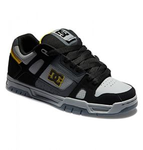 DC Shoes Stag - Leather Shoes for Men - Lederschuhe - Männer - 44.5 - Grau