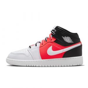 Jordan Air 1 Mid SE (GS) Unisex Kinder Schwarz/Weiß/Orange FB4417-016