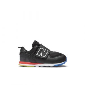 New Balance Kinder 574 NEW-B HOOK & LOOP in Schwarz/Rot