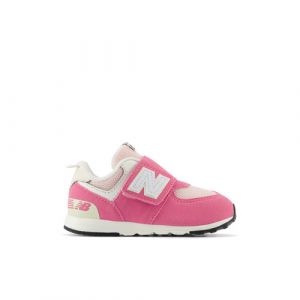 New Balance Kinder 574 NEW-B HOOK & LOOP in Rosa/Beige