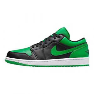 Nike - Air Jordan 1 Low - 553558065 - Farbe: Schwarz-Grün - Größe: 44 EU