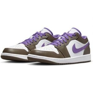 Nike Air Jordan 1 Low White Purple Mocha Sneaker limitierte Auflage