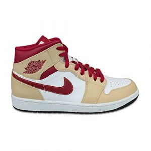 Air Jordan 1 Mid Curry Cardinal 554724-201