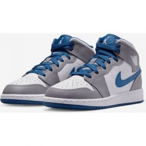 Nike Air Jordan 1 Mid True Blue Cement - Größe EUR 36,5 Damen Sneaker limitierte Auflage