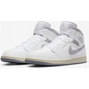 Nike Air Jordan 1 Mid White Neutral Grey Sneaker limitierte Auflage