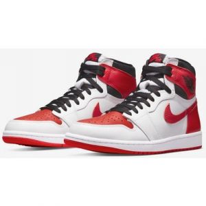 Nike Air Jordan 1 Retro High OG White Red Heritage Sneaker limitierte Auflage