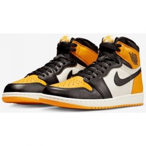 Nike Air Jordan 1 Retro High OG Yellow Toe - Größe EUR 37,5 Sneaker limitierte Auflage