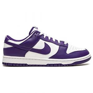 Nike Herren Dunk Low Retro Leder White Court Purple Trainer 40 EU