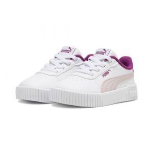 PUMA Mädchen Carina 2.0 AC Sneakers 21 White Mauve Mist Magenta Gleam Pink