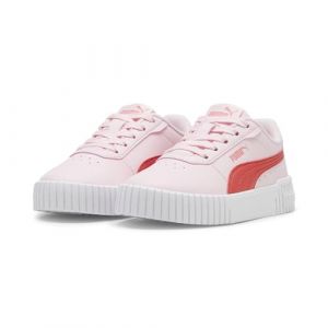 PUMA Mächen Carina 2.0 Sneakers 33 Whisp of Pink Active Red White