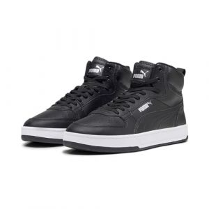 PUMA Erwachsene Caven 2.0 Mid WTR Sneakers 48 Black Silver White Metallic