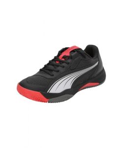 PUMA Erwachsene NOVA Court Padel-Schuhe 44 Flat Dark Gray Black Medium Active Red