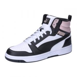 PUMA Erwachsene Rebound Sneakers 48 White Black Mauve Mist Pink