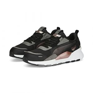 PUMA Damen RS 3.0 Metallic Sneakers 37.5Black Rose Gold Metallic