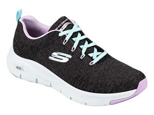 Skechers Arch Fit - Comfy Wave Black/Lavender 12 B (M)