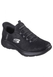 Skechers Summits - Unknown Trail 150254 BLK Sneakers Slip in Damen Vegan schwarz