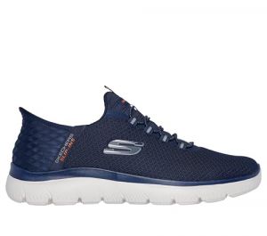 Skechers Herren Wide Fit Hands-Free Slip-ins Summits High Range Sneaker