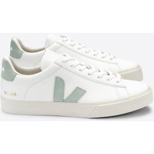 VEJA Herren Freizeitschuhe CAMPO CHROMEFREE LEATHER EXTRA-WHITE_MATCHA