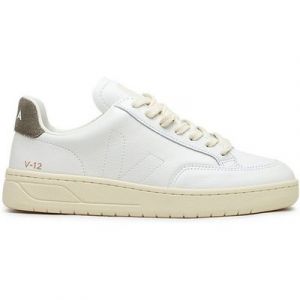 VEJA Veja WMNS V-12 Stitch O.T. Leather (Weiß / Oliv) Sneaker