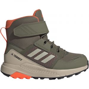 adidas TERREX Trailmaker Cold.Rdy High-Top Wanderschuhe Kinder ID1144 - olive strata/wonder beige/semi impact orange 40