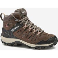 Wanderschuhe Damen wasserdicht halbhoch Bergwandern - Merrell Crosslander braun