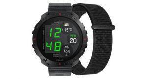 polar grit x2 pro gps uhr night black mit klettarmband