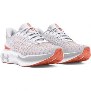 UNDER ARMOUR Infinite Elite Laufschuhe Herren 104 - white/halo gray/flare orange 43