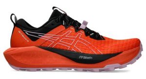 asics gel trabuco 13 trailrunning schuhe rot schwarz damen