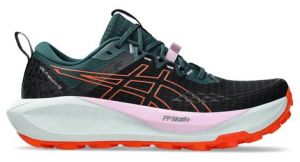 asics gel trabuco 13 trailrunning schuhe schwarz grun rot damen